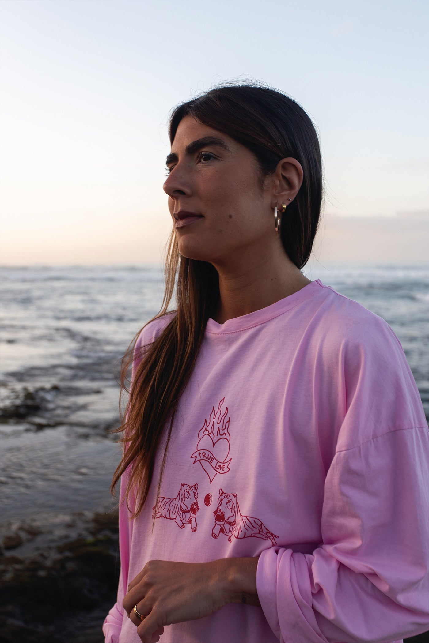 Tigers pink longsleeve t-shirt
