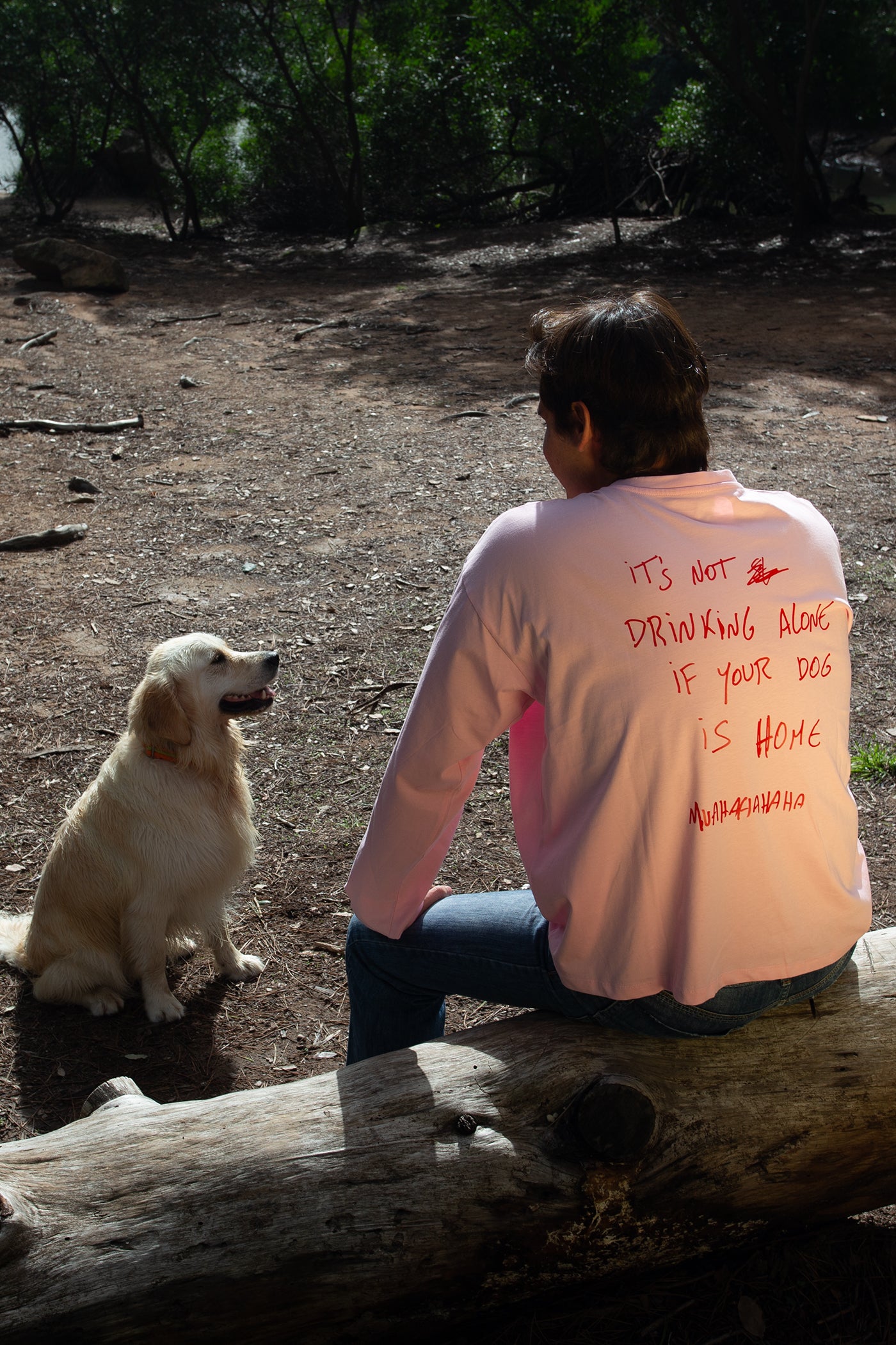 Lion pink longsleeve t-shirt