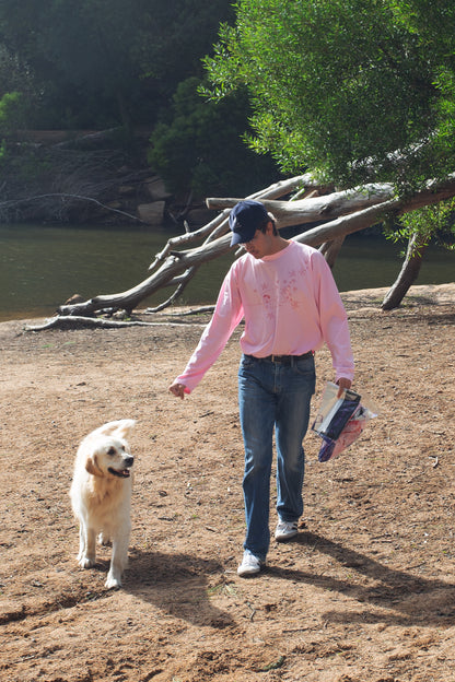 Lion pink longsleeve t-shirt