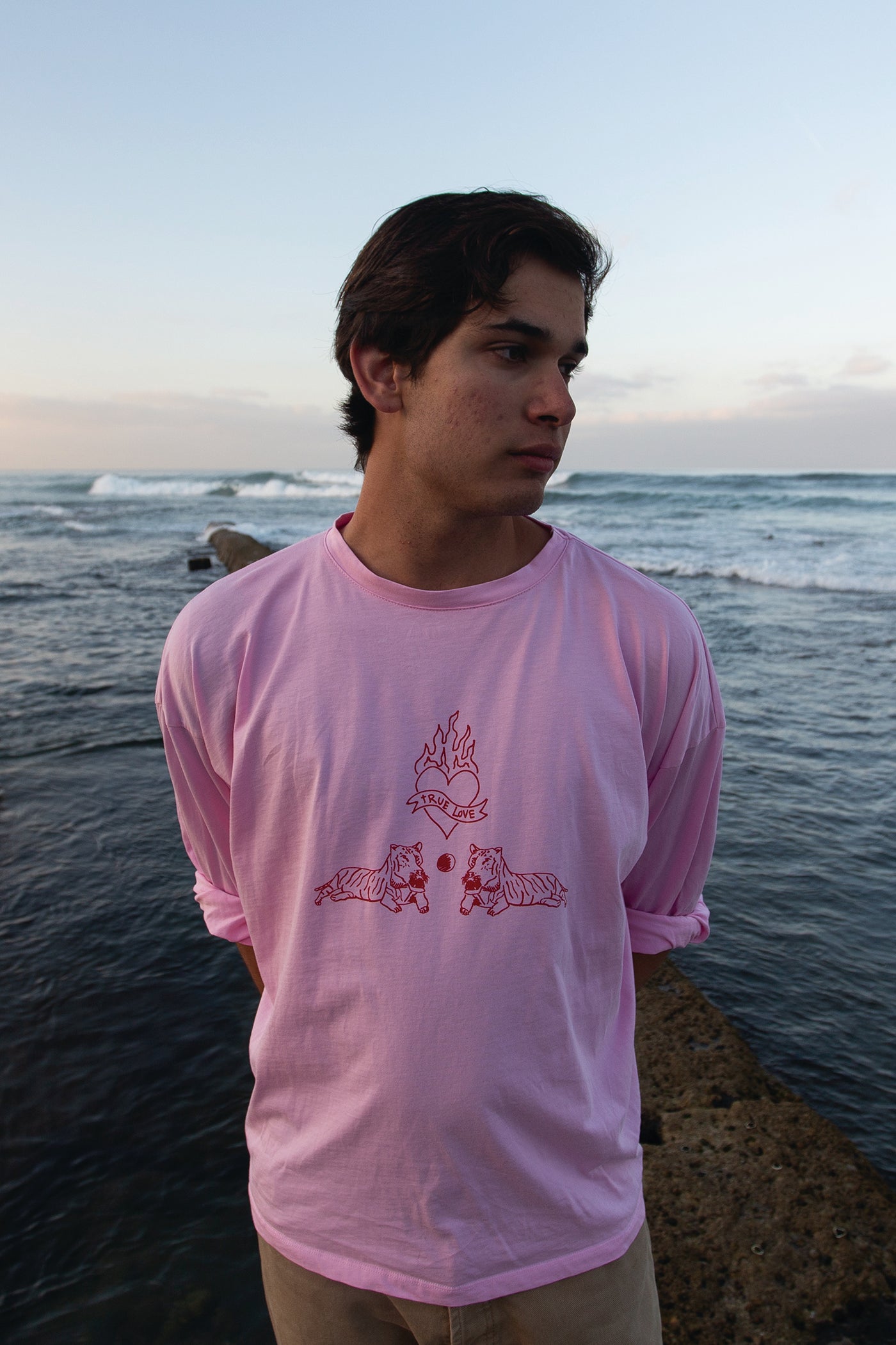 Tigers pink longsleeve t-shirt