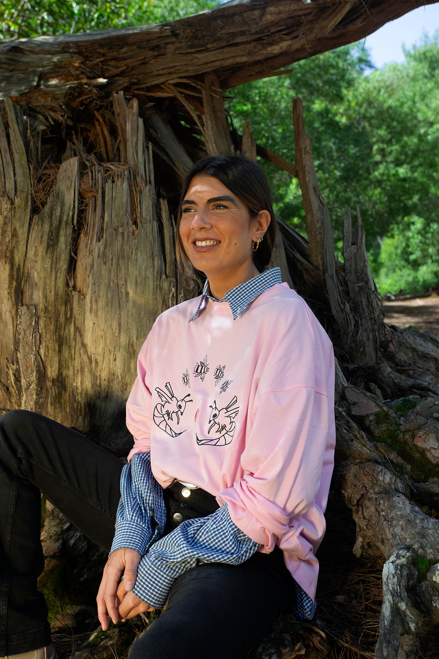 Wasps pink longsleeve t-shirt